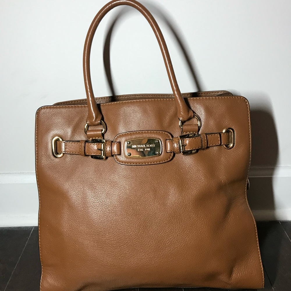 Michael Kors Tan Leather Tote Bag